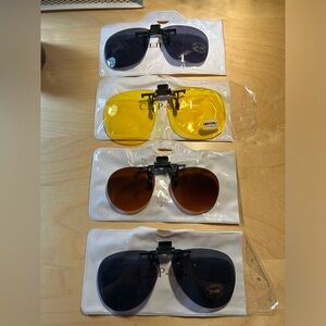 Clip on/ flip up sunglasses